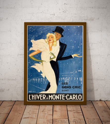 Poster affiche hiver monte - poster-affiche, a