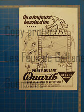 PONTS ROULANTS DUARIB ST PHILBERT DE GRANDLIEU  publicite advert