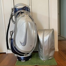 Nike émail silver/navy cart bag golf carry caddy bag rare japan used
