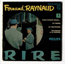 Fernand RAYNAUD Disque 45T EP N°3 C'EST ETUDIE POUR - TAXIPHONE - PHILIPS 432037