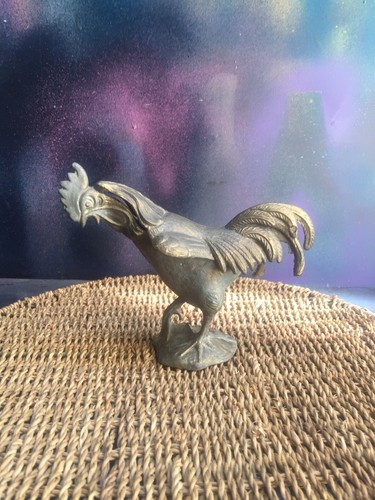 Coq sculpté cendrier sur - coq,
