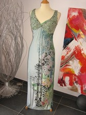 ELEGANTE ROBE LONGUE FLEURIE MAXI DRESS COLLECTION SAVE THE QUEEN M 38 UK M 10