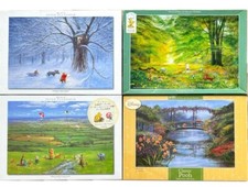Jeu de 4 puzzles classiques