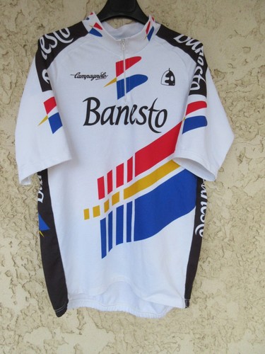 Maillot cycliste banesto - cycliste, 1990