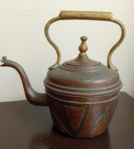 Ancienne théière cuivre - théière,