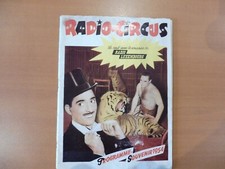 ANCIEN PROGRAMME CIRQUE  " RADIO CIRCUS "  ANNEE  1954 -  RARE  !