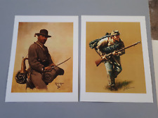 Affiches : cavalier et fantassin de l'armée Confédérée, guerre de sécession