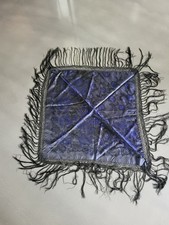 Ancien Châle En Soie Fin