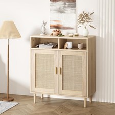 36" Rattan Sideboard Cabinet