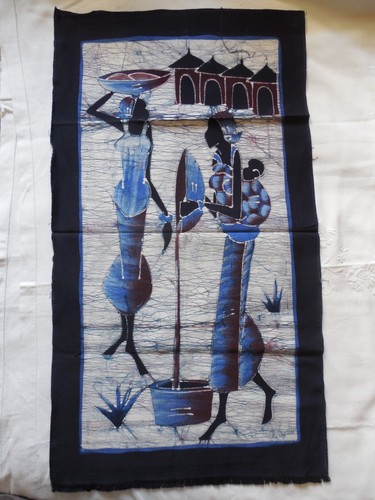 Peinture africaine sur tissu - africaine,