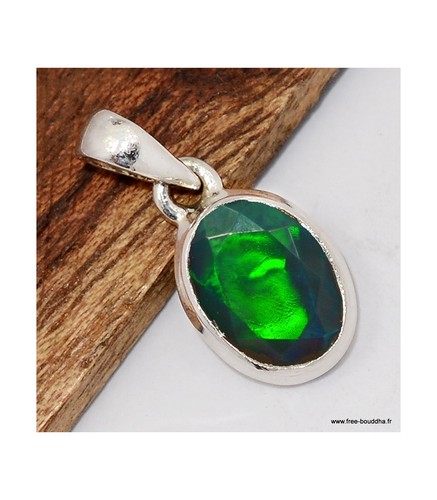 Pendentif opale noire - , chili