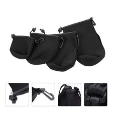  4 Pcs Sacoche Appareil Photo Objectif Housse D'objectif Pochette Étanche