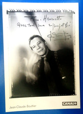 AUTOGRAPHE DE JEAN CLAUDE BOUTTIER SUR CARTE POSTALE FORMAT 10 X 15 CM
