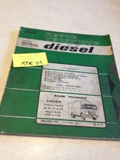 Revue Technique Automobile Diesel Camion SAVIEM SM 10 12 170 MAN 0836 0846