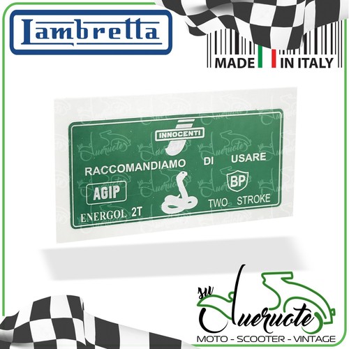 Adesivo lambretta tappo - adesivo,