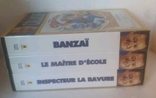 Coffret VHS Collector vintage très bon état Coluche 3 Films