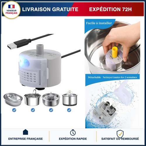 Pompe eau usb led pour - à,