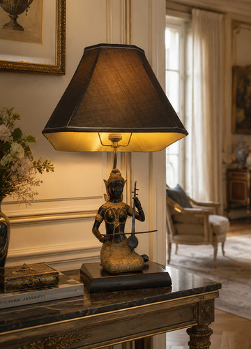 Lampe musicienne 1960