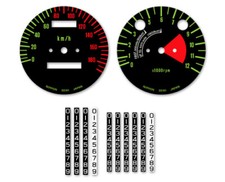KAWASAKI 250 S1 - 350 S2 - Stickers - decals gauge 1972 - compteurs