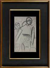 André DUFFOUR (1926-2016) BELLE SCENE ANIMEE VERS 1950 (404)