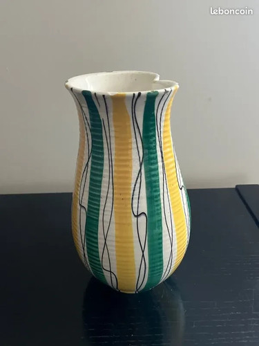Vase céramique décor liane - vase,