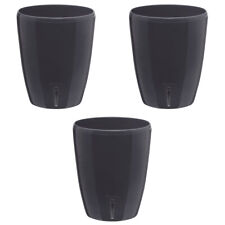 Lot de 3 pots pour orchidées avec réserve d'eau - Orchidea anthracite 2 litres