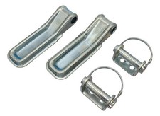 2er Kit Bordwand Charnière Pliable Galvanisé 174 MM Long Ø 16mm Voiture Remorque