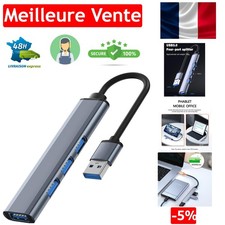 Hub USB Adaptateur multiport USB 4 en 1 avec 1 Port USB 3.0 hubs USB 3 Ports USB