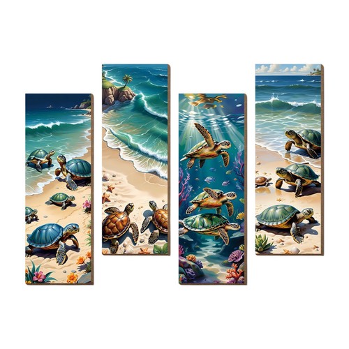 Pièces turtle mer art - 4,