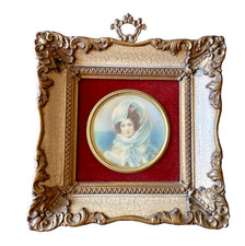 Ancienne Miniature Peinture -
