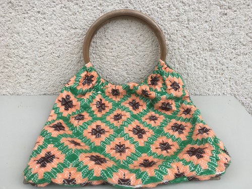 Ancien sac main motifs - ancien, à