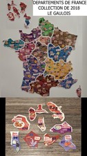 🐔9 Magnets Le Gaulois Carte de France **2018** Lot no 9/13 🐔