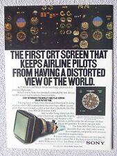 5/1983 PUB SONY SD-126 TRINITRON CRT SCREEN ORIGINAL AD