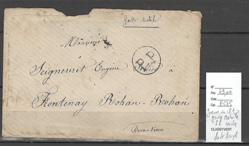 France lettre garde mobile - france,