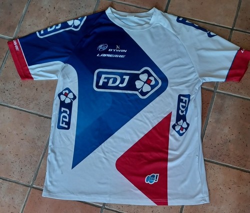Tee shirt maillot équipe fdj - tee-shirt,