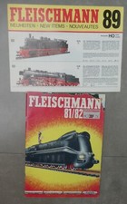 Fleischmann 2 Catalogues train HO + circuit routier 1981 / 1982 & 1989