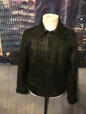 Blouson blouson noir en cuir nappa Bulvar/Ricano en taille 52 comme neuf