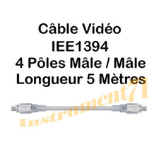 Câble Firewire IEEE1394 4 Broches vers IEEE1394 4 Broches Longueur 5 Métres