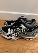 Baskets Asics Gel Nimbus 9 Noir Gris Jaune- Asics Gel Nimbus Sneakers Black Gray