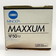 Minolta Maxxum AF 50mm f1.7