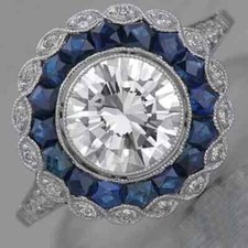 Bague mariage style art - bague,