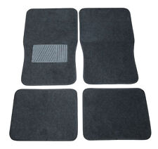 4x Textile Tapis de Sol Voiture Avant + Arrière Noir Anthracite Beaucoup