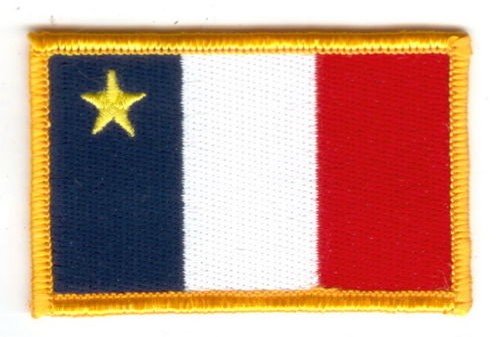 Ecusson patch drapeau acadien - ecusson,