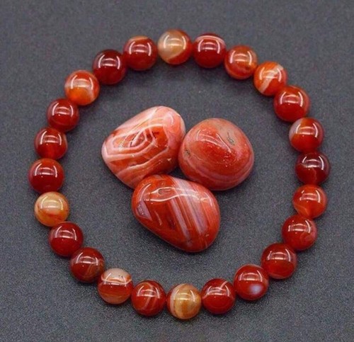 Bracelet agate rouge - bracelet,