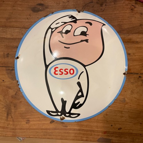 Esso tiger plaque - plaque, émaillée