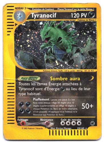 Carte pokémon tyranocif - carte,