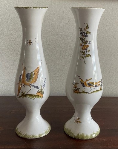 Pair vintage vieux moustier - of,
