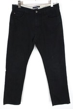 Jean Ajusté Pour Homme Tommy Hilfiger W32/L32 Avec Zip Poches Noir
