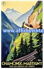 Affiche poster chamonix - affiche,