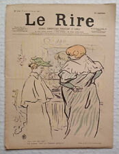 C1 LE RIRE Janvier 1897 Dessin de TOULOUSE LAUTREC Alors Vous Etes Sage